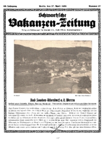 Schwartzsche Vokanzen-Zeitung, Jg. 69, 1939, Nr 17