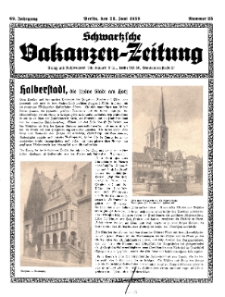 Schwartzsche Vokanzen-Zeitung, Jg. 69, 1939, Nr 25