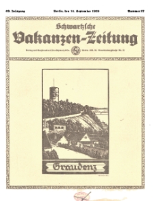 Schwartzsche Vokanzen-Zeitung, Jg. 69, 1939, Nr 37