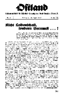 Ostland : Halbmonatsschrift für Ostpolitik, Jg. 18, 1937, Nr 16.
