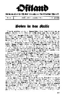 Ostland : Halbmonatsschrift für Ostpolitik, Jg. 18, 1937, Nr 21.