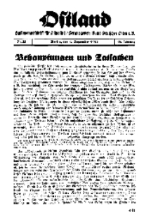Ostland : Halbmonatsschrift für Ostpolitik, Jg. 18, 1937, Nr 23.