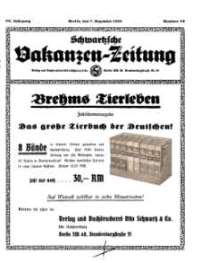 Schwartzsche Vokanzen-Zeitung, Jg. 69, 1939, Nr 49