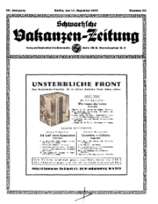 Schwartzsche Vokanzen-Zeitung, Jg. 69, 1939, Nr 50
