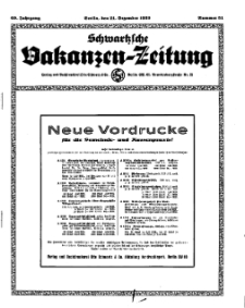 Schwartzsche Vokanzen-Zeitung, Jg. 69, 1939, Nr 51