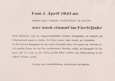 Vom 1. April 1943 an... [ulotka]