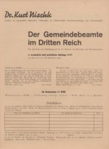 Der Gemeindebeamte im Dritten Reich - ulotka