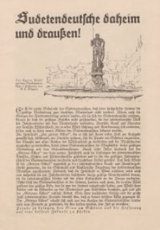 Sudetendeutsche daheim und draußen! - ulotka