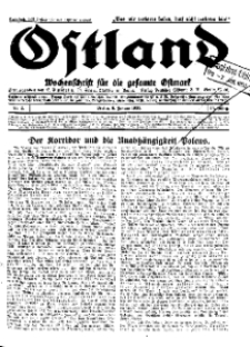 Ostland : Wochenschrift für die gesamte Ostmark, Jg. 14, 1933, Nr 2.