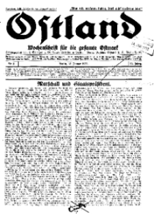 Ostland : Wochenschrift für die gesamte Ostmark, Jg. 14, 1933, Nr 3.