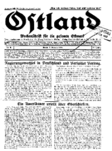 Ostland : Wochenschrift für die gesamte Ostmark, Jg. 14, 1933, Nr 6.