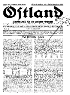 Ostland : Wochenschrift für die gesamte Ostmark, Jg. 14, 1933, Nr 8.