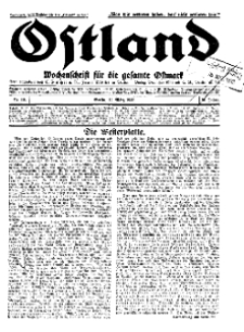 Ostland : Wochenschrift für die gesamte Ostmark, Jg. 14, 1933, Nr 12.