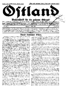 Ostland : Wochenschrift für die gesamte Ostmark, Jg. 14, 1933, Nr 22.