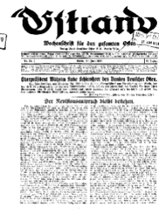 Ostland : Wochenschrift für die gesamte Ostmark, Jg. 14, 1933, Nr 25.
