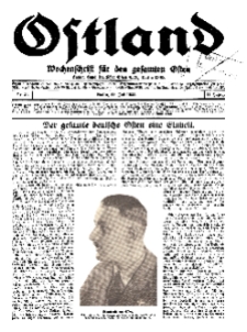 Ostland : Wochenschrift für die gesamte Ostmark, Jg. 14, 1933, Nr 31.