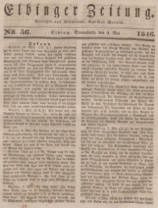 Elbinger Zeitung, No. 56 Sonnabend, 9. Mai 1846