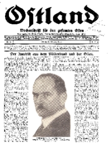 Ostland : Wochenschrift für die gesamte Ostmark, Jg. 14, 1933, Nr 43.