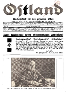 Ostland : Wochenschrift für die gesamte Ostmark, Jg. 14, 1933, Nr 46.