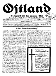 Ostland : Wochenschrift für die gesamte Ostmark, Jg. 14, 1933, Nr 48.