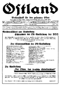 Ostland : Wochenschrift für die gesamte Ostmark, Jg. 14, 1933, Nr 49.