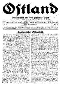 Ostland : Wochenschrift für die gesamte Ostmark, Jg. 14, 1933, Nr 52.
