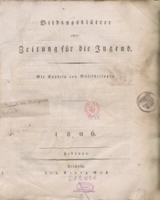 Bildungsblätter oder Zeitung für die Jugend, 1806