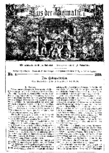 Aus der Heimath. Ein naturwissenschaftliches Volksblatt, 1859, No. 3.