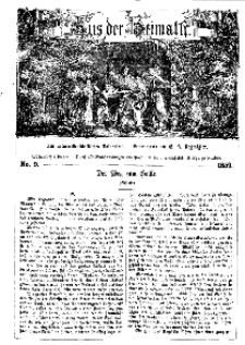 Aus der Heimath. Ein naturwissenschaftliches Volksblatt, 1859, No. 9.