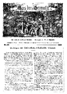 Aus der Heimath. Ein naturwissenschaftliches Volksblatt, 1859, No. 23.