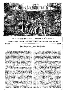 Aus der Heimath. Ein naturwissenschaftliches Volksblatt, 1859, No. 29.