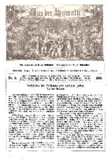 Aus der Heimath. Ein naturwissenschaftliches Volksblatt, 1861, No. 3.