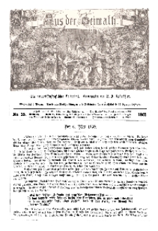 Aus der Heimath. Ein naturwissenschaftliches Volksblatt, 1861, No. 18.