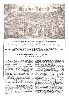 Aus der Heimath. Ein naturwissenschaftliches Volksblatt, 1861, No. 23.