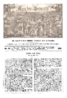 Aus der Heimath. Ein naturwissenschaftliches Volksblatt, 1861, No. 27.