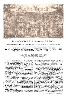 Aus der Heimath. Ein naturwissenschaftliches Volksblatt, 1861, No. 37.