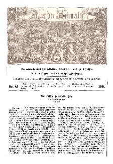 Aus der Heimath. Ein naturwissenschaftliches Volksblatt, 1861, No. 41.