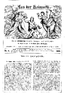 Aus der Heimath. Ein naturwissenschaftliches Volksblatt, 1862, No. 4.