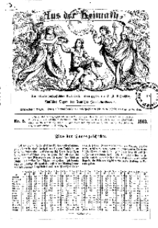 Aus der Heimath. Ein naturwissenschaftliches Volksblatt, 1862, No. 5.