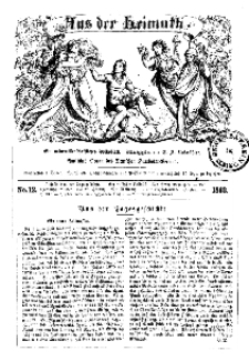 Aus der Heimath. Ein naturwissenschaftliches Volksblatt, 1862, No. 12.