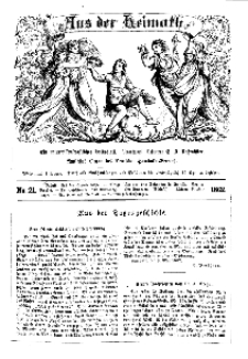 Aus der Heimath. Ein naturwissenschaftliches Volksblatt, 1862, No. 21.