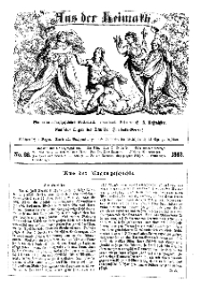 Aus der Heimath. Ein naturwissenschaftliches Volksblatt, 1862, No. 28.