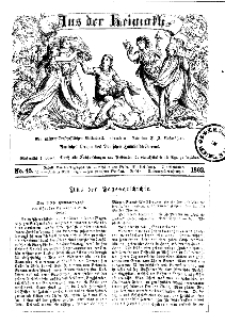 Aus der Heimath. Ein naturwissenschaftliches Volksblatt, 1862, No. 45.