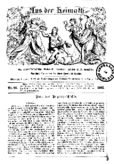 Aus der Heimath. Ein naturwissenschaftliches Volksblatt, 1862, No. 46.