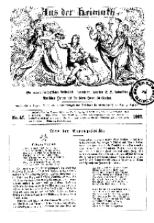 Aus der Heimath. Ein naturwissenschaftliches Volksblatt, 1862, No. 47.