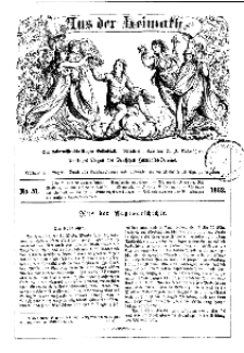 Aus der Heimath. Ein naturwissenschaftliches Volksblatt, 1862, No. 51.