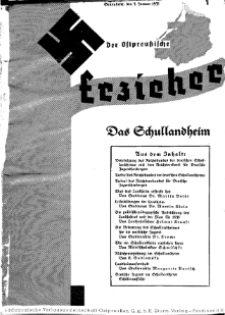 Der Ostpreussische Erzieher : das Schullandheim , 1935, H. 1.