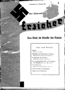 Der Ostpreussische Erzieher : das Schullandheim , 1935, H. 5.