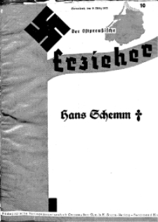 Der Ostpreussische Erzieher : das Schullandheim , 1935, H. 10.