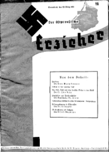 Der Ostpreussische Erzieher : das Schullandheim , 1935, H. 12.